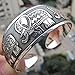 Susenstone Elephant Tibetan Tibet Totem Bangle Jewelry Retro Cuff Wide Bracelet