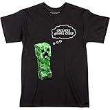 Creepers Gonna Creep - Minecraft Youth T-shirt: Youth Large (10-12) - Black