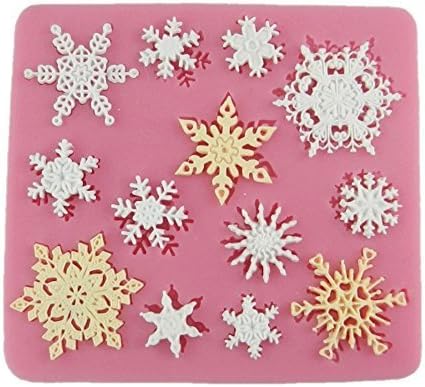 3D Snowflake Silicone Mould Fondant Silicone Sugar Mini Mold Craft Molds Diy Cake Decorating