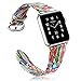 Fintie Band for Apple Watch 44mm 42mm, Premium PU Leather Patterned Replacement Wrist Strap for Apple Watch Series 4 (44mm) / Series 3 2 1 (42mm) All Models Men & Women - Love Tree
