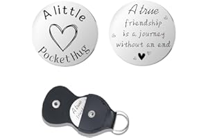 Pocket Hug Token for Men Women Him Birthday Inspirational Gifts for Friend Daughter Long Distance Gifts for Wife Mom Grandson