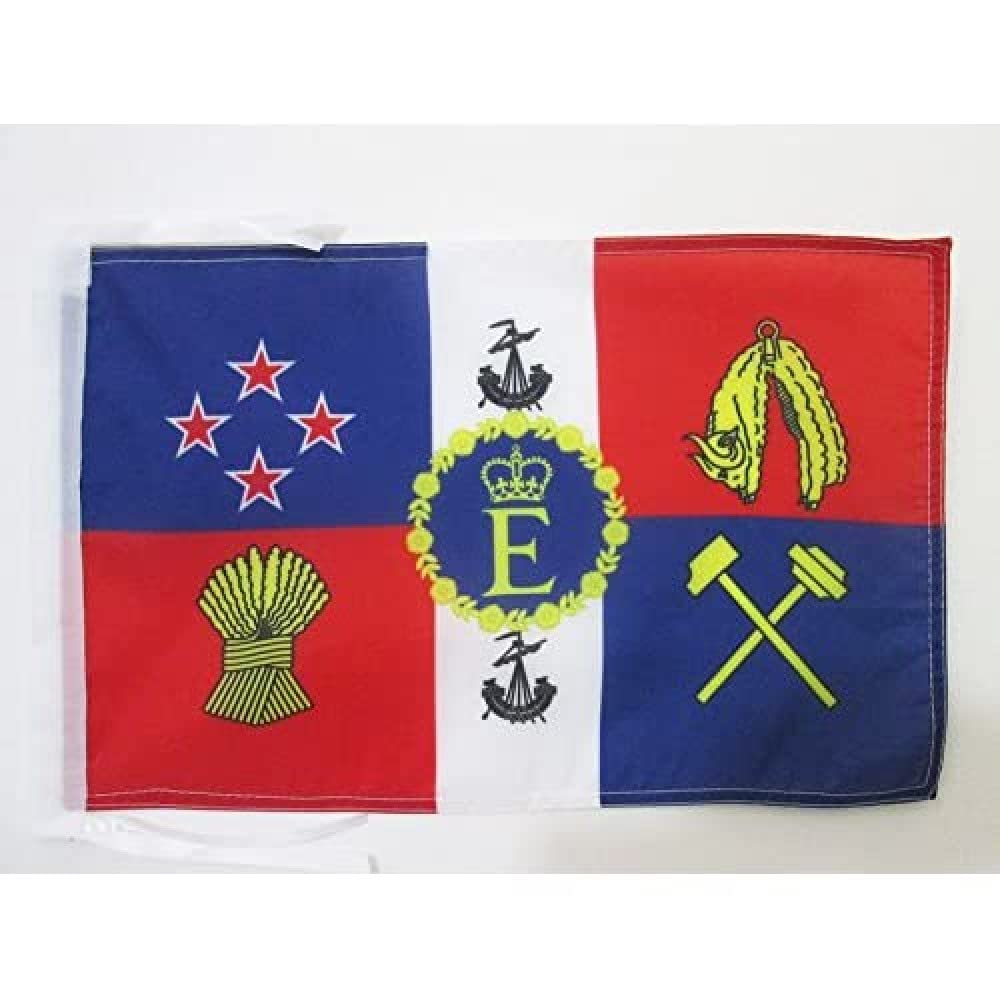 AZ FLAG - Royal Standard of New Zealand Flag - 18'' x 12'' - 100% Polyester New Zeleander Kingdom Small Banner with Two Cords - Fade Resistant - Vivid Colors - 18x12 in - 45x30 Cm — image 1