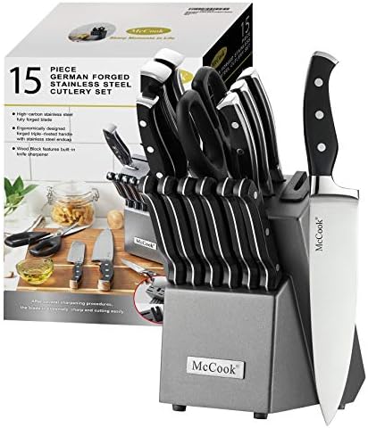 McCook MC25A Kitchen Knife Sets, 15 
