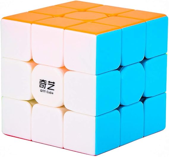 D ETERNAL QiYi Warrior W 3x3 Stickerless High Speed ABS Plastic Rubic Cube Magic Puzzle Cube