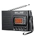 DreamSky Portable AM/FM Radio Alarm Clock, Earphone Jack, 12/24H Time Display with Backlight, Ascending Alarms, Battery Operated, Sleep Timer AA Battery Included for Walking, Emergency.