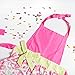 DII Women's Cotton Skirted Kitchen Apron for Cooking, Baking & Crafts, Adjustable with Generous Waist Ties, Pink Daisy, One Size