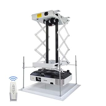 Cgoldenwall 70cm Electric Projector Lift Ceiling Mount Projector