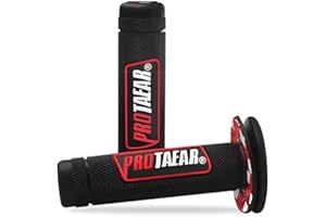 7/8" Universal Motorcycle Grips for Dirt Pit Bike, Rubber Anti-Slip Handlebar Grips One Pair 22mm