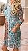 ETCYY Women's Long Sleeve Floral Printed Casual Swing T-shirt Dress With Pockets,Flower,X-Large