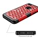 AdiWon Apple iPhone 5 Case iPhone 5S Case iPhone SE Case Glitter Crystal Diamond Bling Rhinestone Three Layer Hybrid Shock Resistant Cover for Girls/Women,Red Black