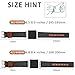 iHillon Bands Compatible with Apple Watch 42mm/44mm Series 5 Series 4 Straps, Classic Canvas Fabric Genuine Leather Wristbands Silver Buckle Compatible with iWatch Series 3/2/1 for Women Men