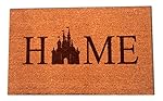 Disney Castle Home Laser Engraved Coir Fiber Doormat 30" x 18"