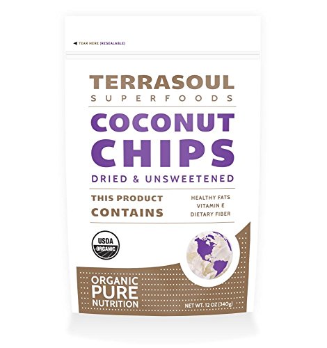 Terrasoul superfoods raw coconut chips (organic), 12-ounce
