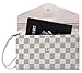 Krosslon Rfid Passport Holder Wristlet Travel Wallet Trifold Documents Organizer Slim Purse, Fit US UK CA Passport Cover Traveling Accessories for Women, White Checker(14#)