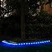 DINOWIN Solar Rope Lights, 39ft/12M 100LED Waterproof Copper Tube Wire String Lights for Garden,Yard, Path, Fence, Stairs, Backyard, Patio Decorative (Blue)