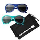 MFS- Baby Aviators 110mm - Navy Blue and Teal Value 2 Pack