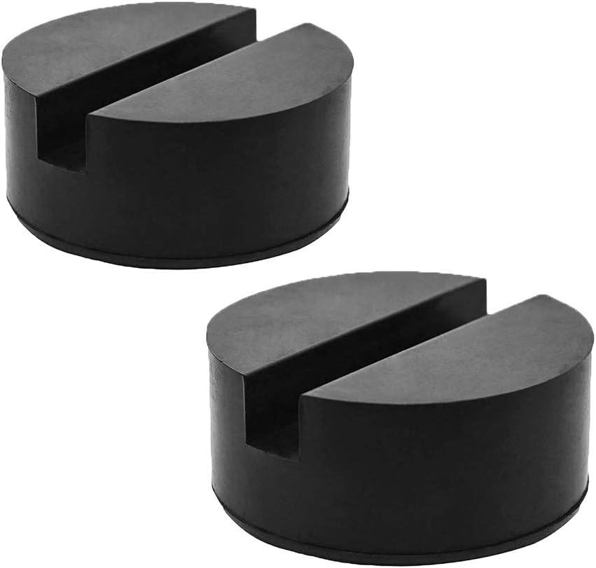 2PCS Universal Jack Pad Slotted Rubber Jack Pad Medium Size