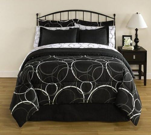 Amazon Com Black White Circles Polka Dots Modern King