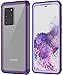 RedPepper Designed for Galaxy S20 Ultra Case,Rugged Heavy Duty Armor Cover Without Built-in Screen Protector Shockproof Case for Samsung Galaxy 20 Ultra 5G 6.9 inch (Purple/Clear)