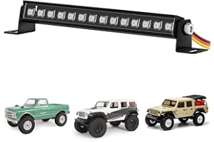 EPINON RC Light Bar 8 Light Modes Roof Lamp 56mm for 1/24 AXIAL SCX24 C10 JLU Gladiator Deadbolt Upgrade Parts