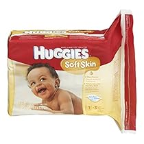 Huggies Soft Skin Baby Wipes, Refill, 552 Total Wipes 184-Count Pack (Pack of 3), Packaging may vary