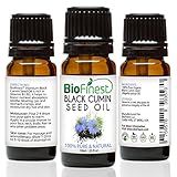 Biofinest Black Cumin (Black Seed) Oil - 100% Pure Organic Cold-Pressed - Best for Skin and Hair Care - Antibacterial & Anti-inflammation - FREE E-Book (10ml)