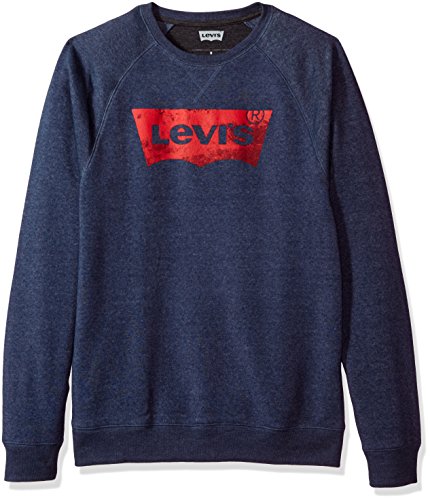 Levi s Men s Scuff Vintage Crew Fleece, Dress Blues, X-Large