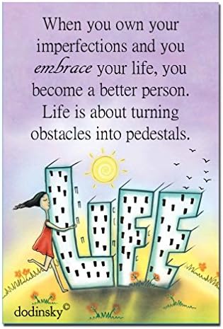 Embrace Your Imperfections 2" x 3" — Inspirational and Decorative Quotable Magnet