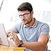 Reading Glasses Set of 3 Spring Hinge Comfort 3 Color Fashion Readers Glasses for Reading Men & Women +1.75