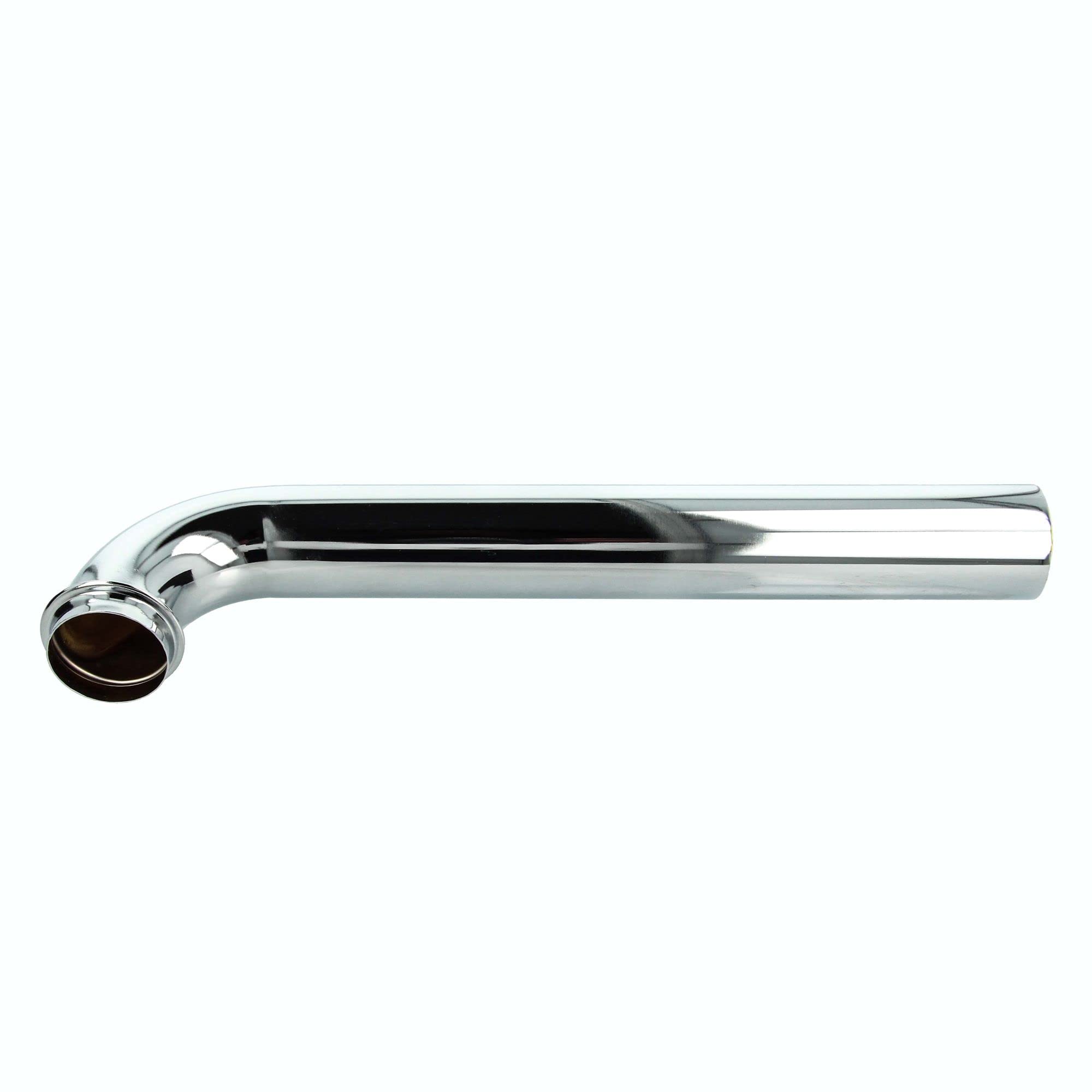 tecuro Wall Tube with 90° Elbow 300 mm Stainless Steel Chrome
