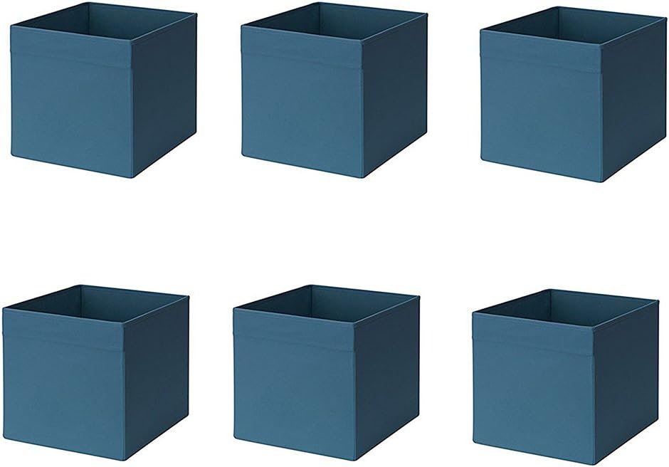 Ikea Drona Box, Azul Oscuro (Pack de 6): Amazon.es: Hogar