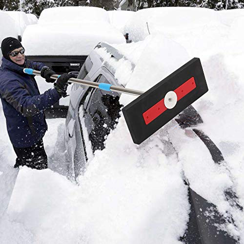 FLY HAWK Professional car and Truck Snow throwers - Winter Snow Brush, Push Rod Type Snow Thrower Design - Splice Test Stainless Steel Tube, 4ft to 15ft roof Snow Thrower (6 FT) - Thumbnail 5