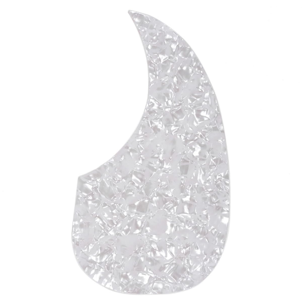 Musiclily Self Adhesive Teardrop Acoustic Guitar Pickguard for Martin D28 Style guitar,White Pearl