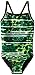 Speedo girls Swimsuit One Piece Powerflex Flyback Striped Youth Team Colors