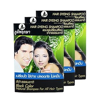 Amazon Com Hair Dyeing Shampoo Natural Herb No Ammonia Poompuksa