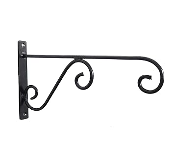 CRAFTCASTLE Metal Big Long Plant Hanger Wall Hanging Plant Hook for Bird Feeders Planters Lanterns Wind Chimes Hanging Baskets Ornaments String Lights Indoor Outdoor Balcony & Garden (1)