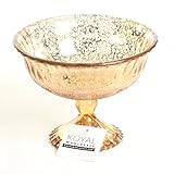 Koyal Wholesale Compote Bowl Centerpiece Mercury Glass Antique Pedestal Vase, Floral Centerpiece, Wedding, Bridal Shower, Home Décor (7