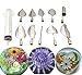 Joinor Set of 11 3D Gelatin Jelly Art Tools Stainless Steel Pastry Nozzles For Jelly Cake Pudding Decor