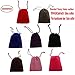 50PCS 2" X 3" Velvet Cloth Drawstring Bags Jewelry Bags Pouches Rainbowroseus Small Candy Gift Bags Christmas Party Wedding Favors Bags Mixed Colors primary