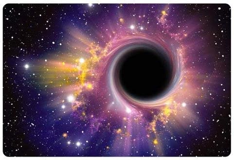 Amazon De Ddoby Bunte Schwarze Loch Fussmatte Im Freien Rutschfeste Haustur Matte Ausserhalb