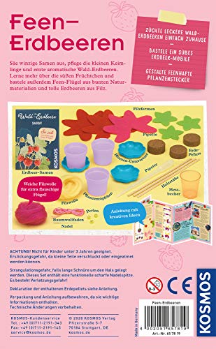 KOSMOS 657819 Feen-Erdbeeren Experimentierset für Kinder, Mädchen ab 6 Jahren, Planzset für Kinder, Experimentier-Set für Kinder – Bild 3