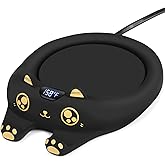 PUSEE Mug Warmer,Coffee Warmer for Desk Candle Warmer Auto Shut Off,Coffee Cup Warmer with 3 Temp Settings,Electric Beverage Warmer Plate for Coffee,Tea,Water Milk and Cocoa(Not Include Cup)