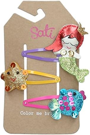 Sati Little Mermaid and The Gang Hair Clips for Girls