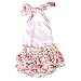 Lisianthus Baby Girls' Ruffles Romper Dress Summer Clothing Rose A Size 6M