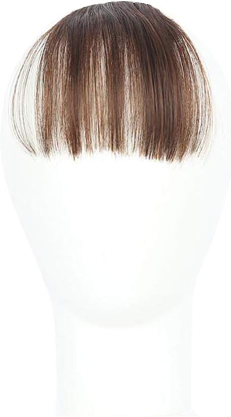 Anniston Hairpiece Pretty Women Girls 4 Colors Mini Clip On Thin Hair Bang Fringe Extension Piece Hair Scrunchies Updo Hair Bun Hair Accessories for Women - Light Brown