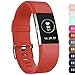 iGK For Fitbit Charge 2 Bands, Adjustable Replacement Bands with Metal Clasp for Fitbit Charge 2 Wristbands Classic Edition Red Large