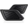 For Nissan Rogue Fog Light Cover 2014 2015 2016 Driver and Passenger Side Pair/Set | Grille Bezel | Textured Black | NI1038131 + NI1039131 | 622574BA0A + 622564BA0A