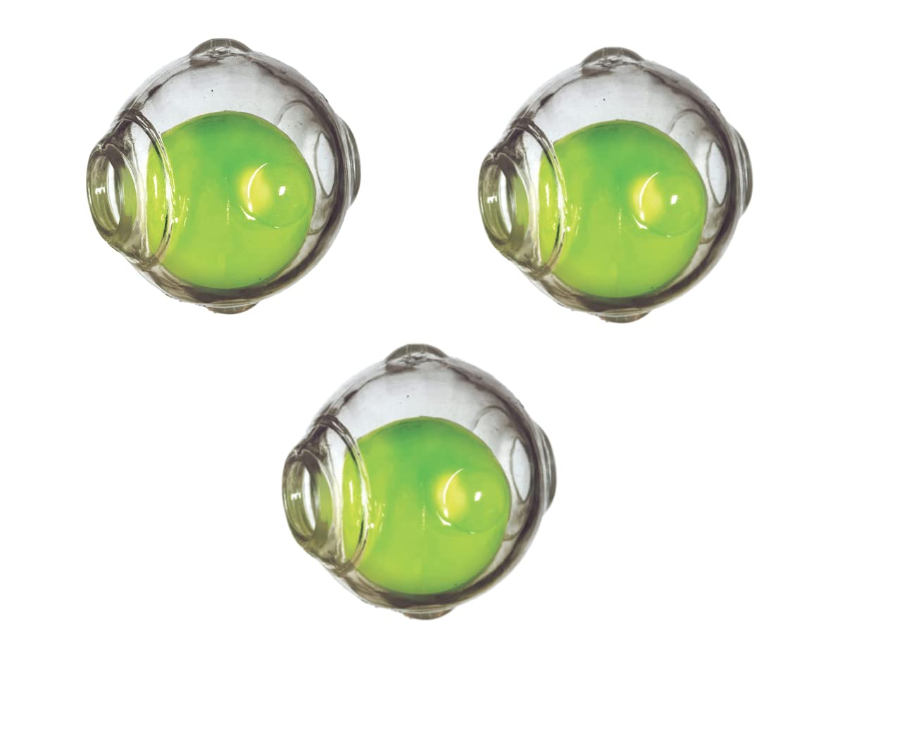 Chase 'n Chomp Amazing Squeaker Ball Toy for Pets (Clear 3 Pack)
