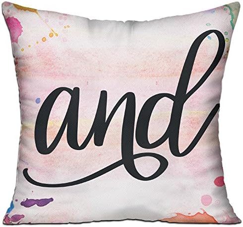 Gzhouqube And What Pillow Cushions Cover 1818 Inches Throw Pillow Cover For Sofa Office Decorative Pillowslip Gift Ideas Household Pillowcase