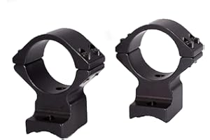 Talley Lightweight Alloy 1in Black Scope Rings